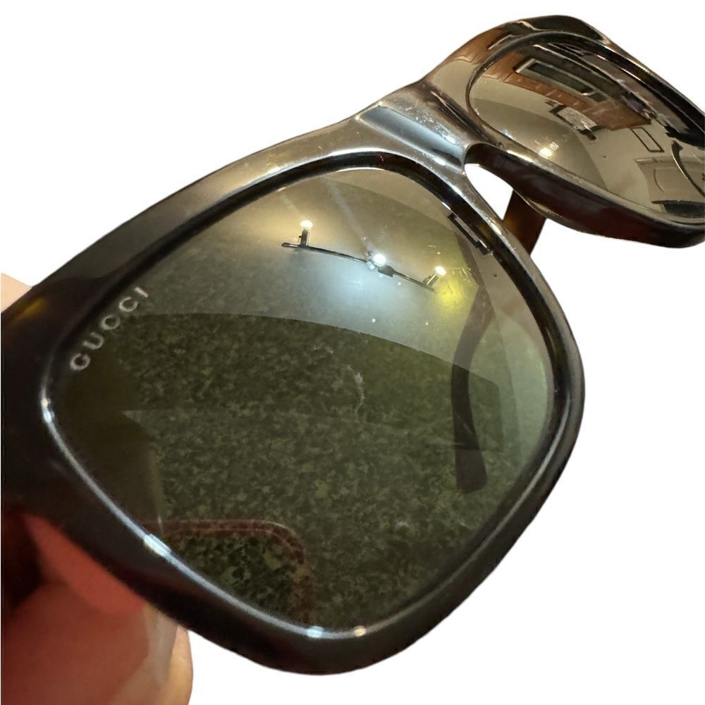 Gucci GG0158SN M 002 Square Unisex Sunglasses Tortoiseshell - Picture 9 of 9